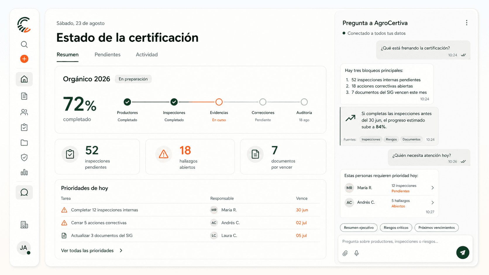Avance de tu certificación
